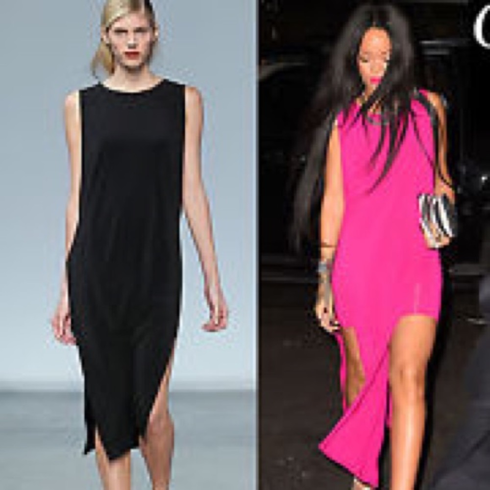 Helmut Lang High Slit Dress